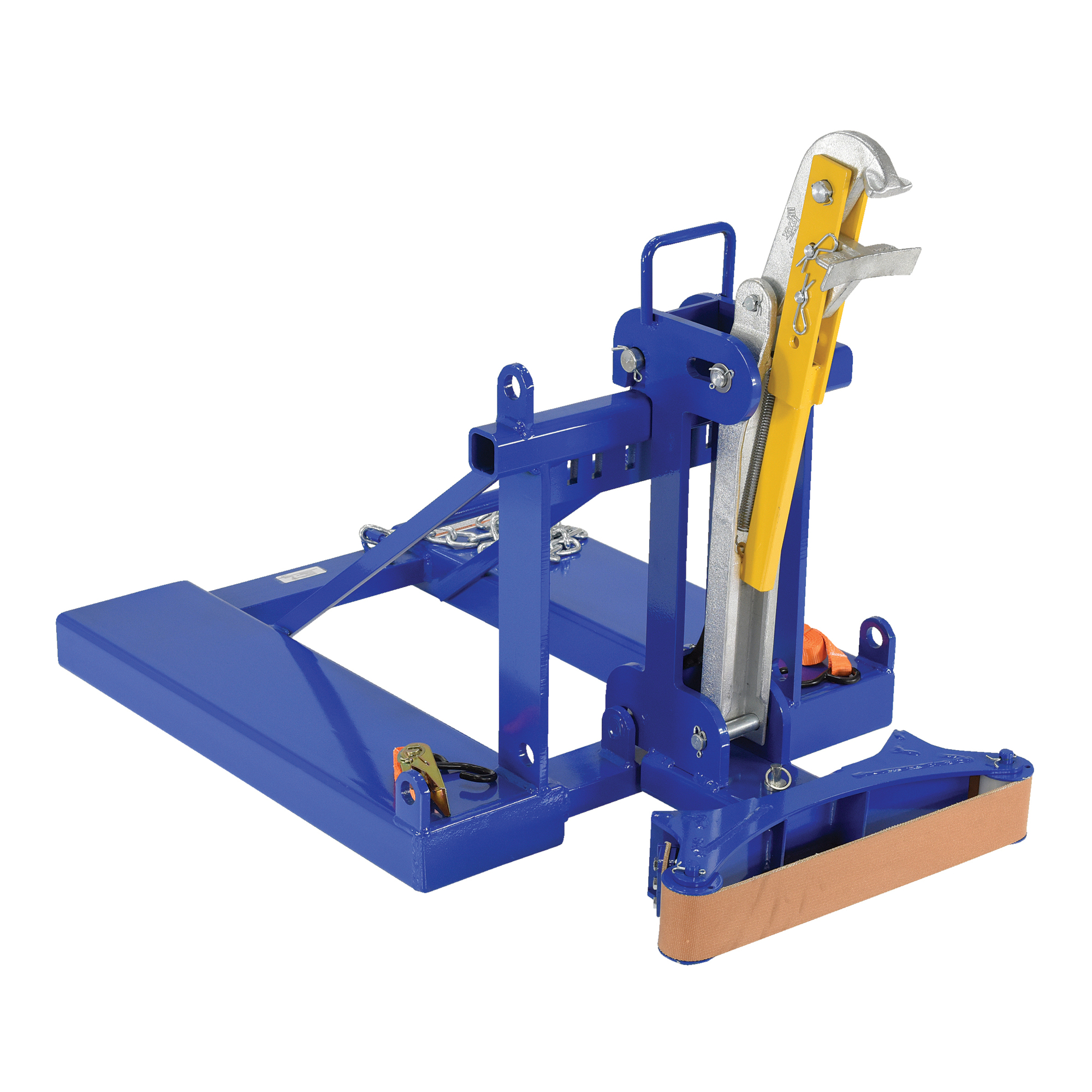 Vestil Automatic Eagle Beak Drum Lifter - 1000-Lb. Capacity, 55-Gal. Drum, Belt Saddle, Model# FMDL-1-LDS-B1